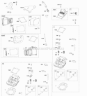 Valve Covers Cylinder Heads Diagram and Parts List for 543777-2124-G1  Briggs and Stratton Engine